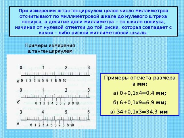 Как правильно пользоваться штангенциркулем в картинках примеры