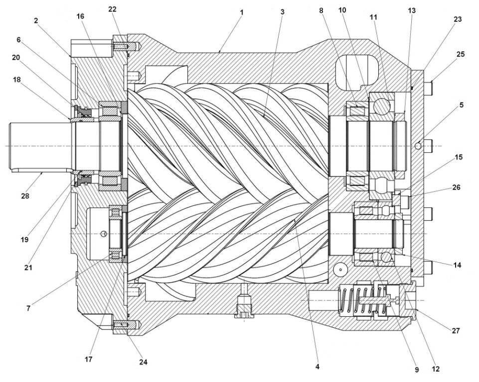 Винтовые компрессоры схема