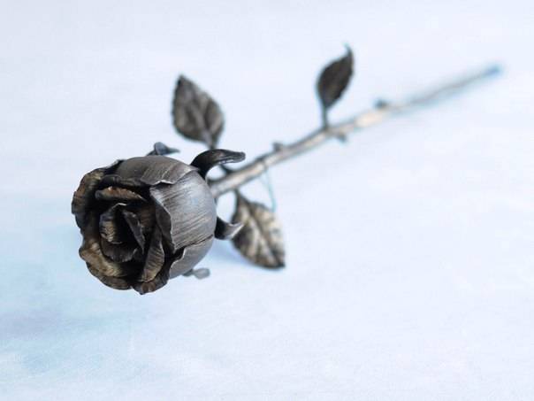 Кованная роза - инструкция по изготовлению с фото