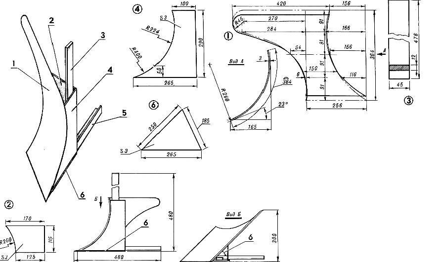 Плуг для трактора своими руками чертежи с размерами