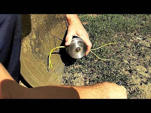 Как намотать леску на катушку триммера: способы наматывания и видео