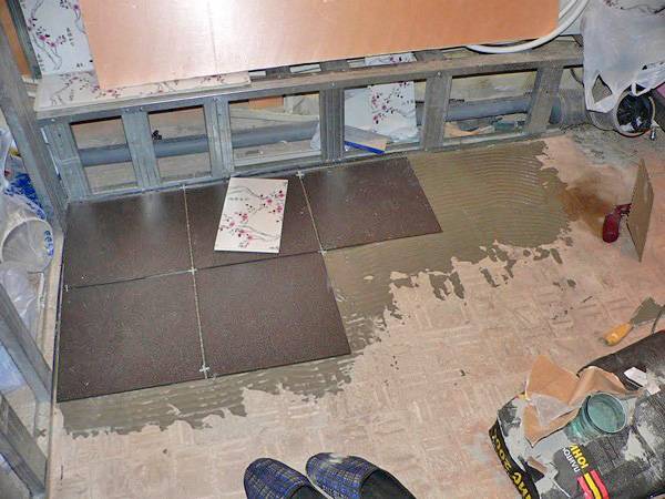 Укладка кафельной плитки на пол своими руками - инструкция!