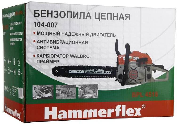 Бензопилы hammer: обзор популярных моделей, отзывы