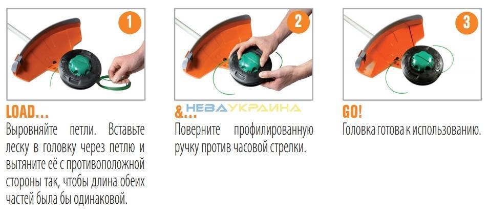 Как заправить леску в триммер interskol - ctln.ru
