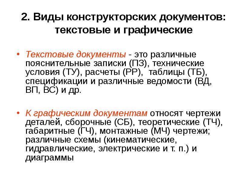 Графические и текстовые документы которые в совокупности или в отдельности определяют состав проекта