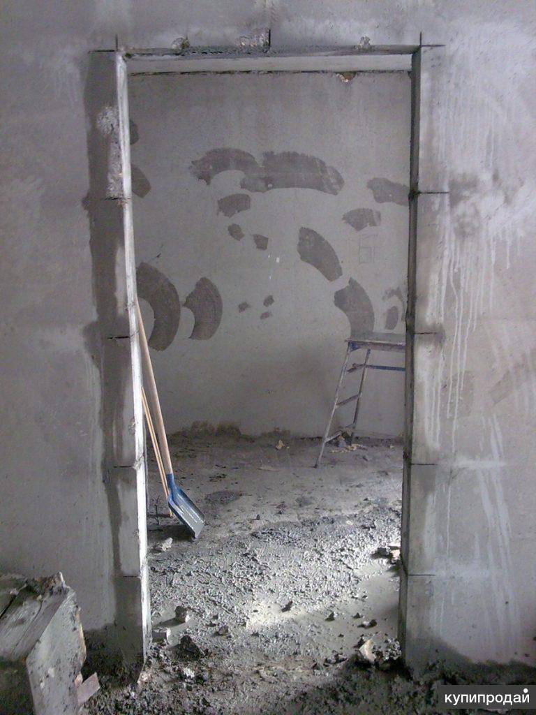 Устройство проема в бетонной стене: выполнение работ