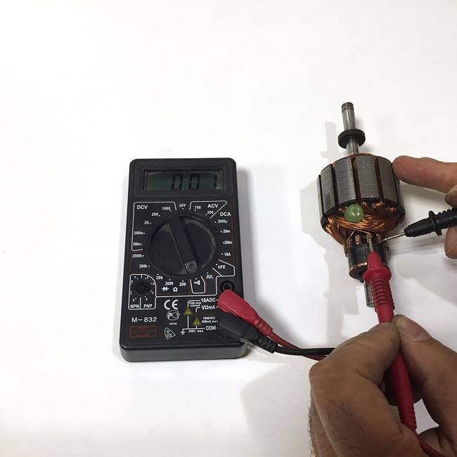 Как проверить статор и ротор болгарки мультиметром