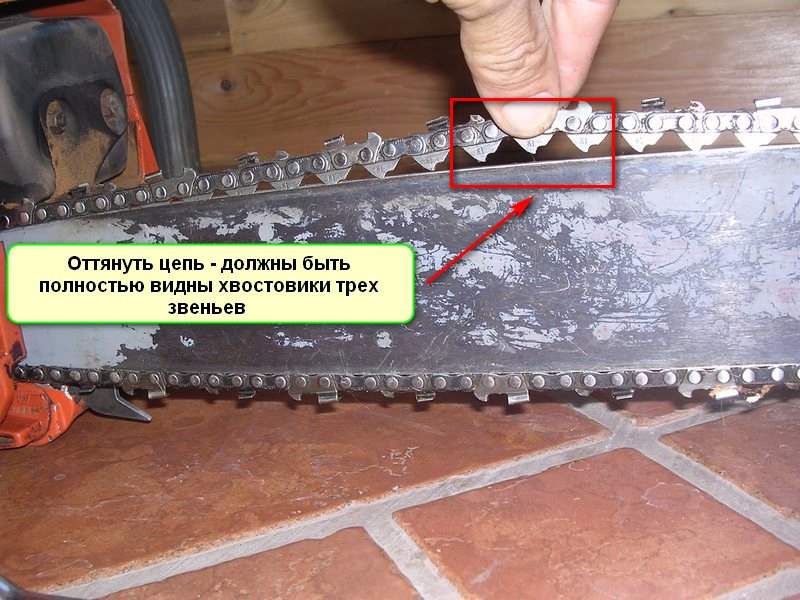 Как правильно надеть цепь на бензопилу • evdiral.ru