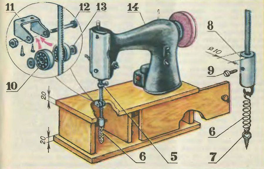 Как сделать лобзик из швейной машинки своими руками?