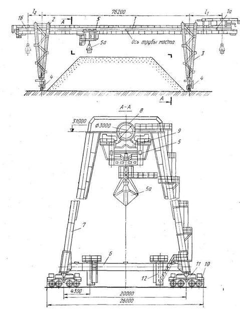 Грейферный кран схема