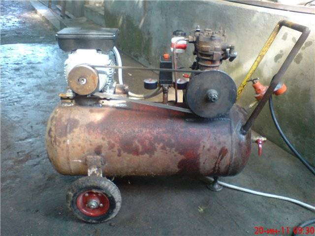 Компрессор из газового баллона своими руками