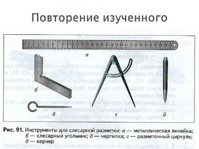 Инструменты и приспособления для объёмной разметки металлов