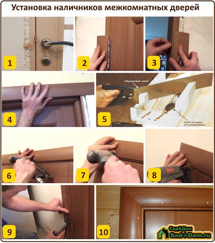 Обналичка межкомнатных дверей: установка, как сделать своими руками