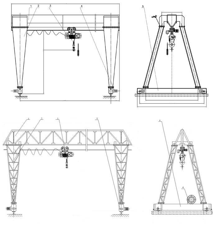 Мостовой кран:устройство, классификация, назначение
