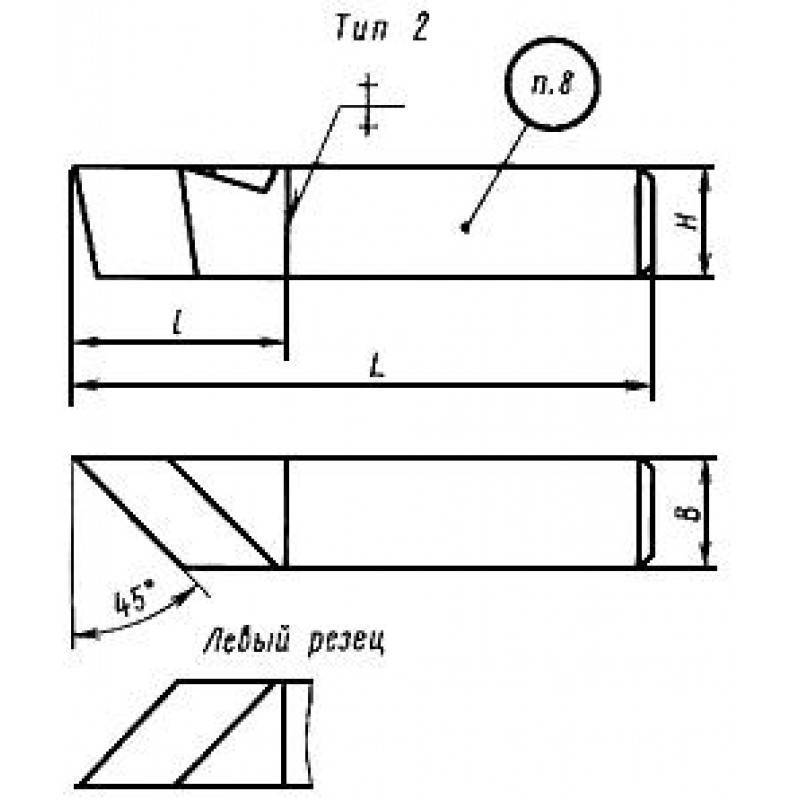 Гост 18874-73 резцы токарные прорезные и отрезные из быстрорежущей стали. конструкция и размеры
