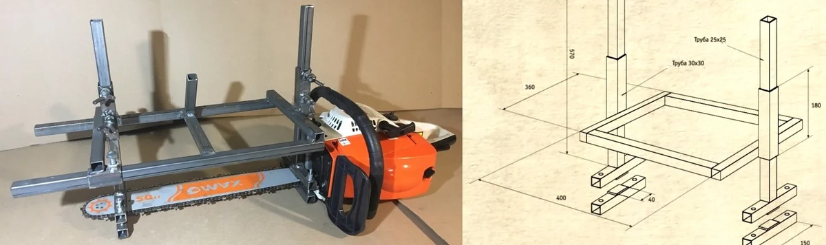 Пильная рамка для бензопилы своими руками чертежи