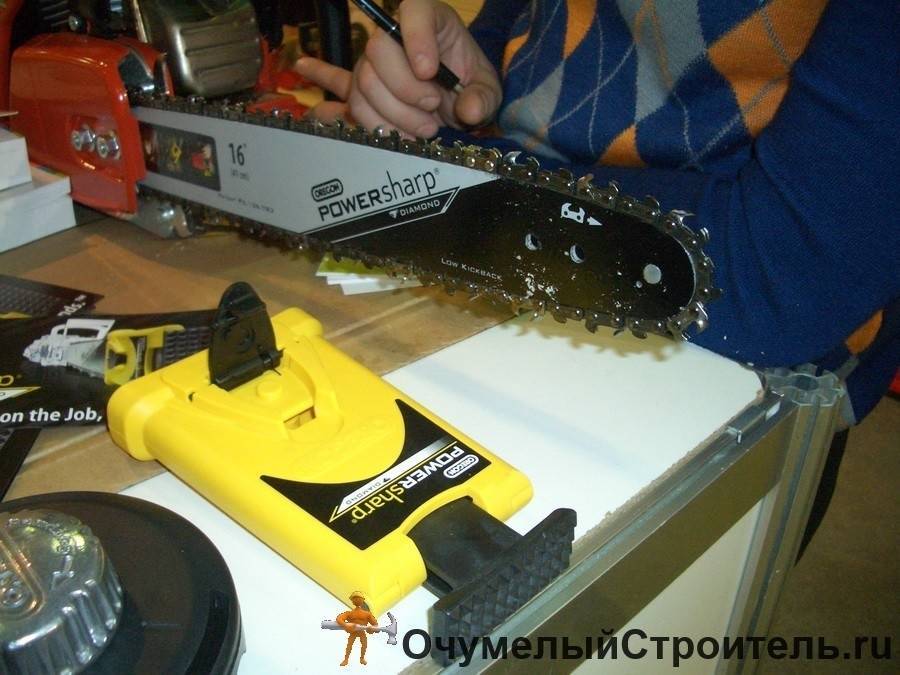 Как правильно заточить цепь бензопилы