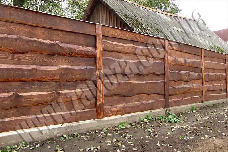 Забор из горбыля своими руками: интересные идеи, фото