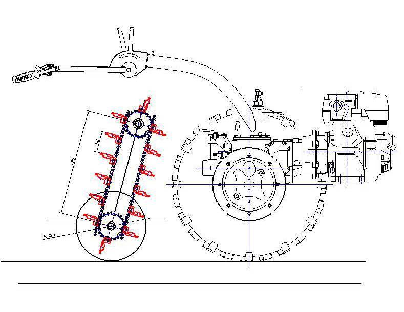 Ходоуменьшитель для мотокультиватора своими руками чертежи размеры