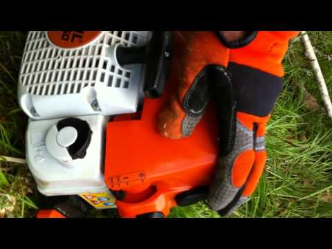 Бензопила stihl 180 как завести