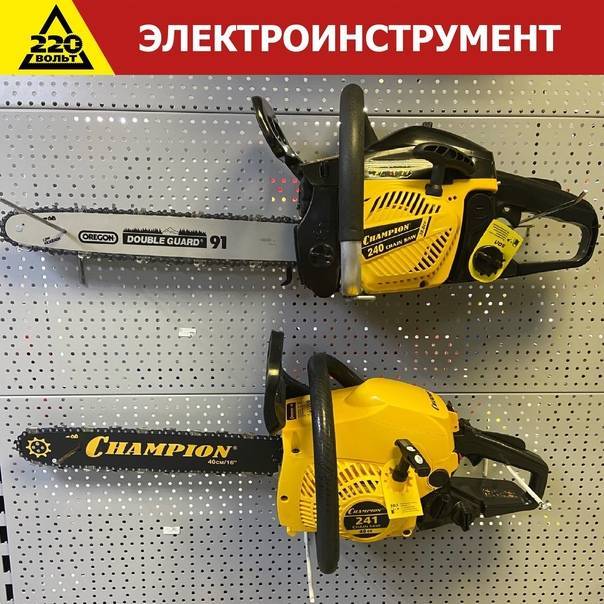 Бензопилы чемпион (champion) — модели их характеристики