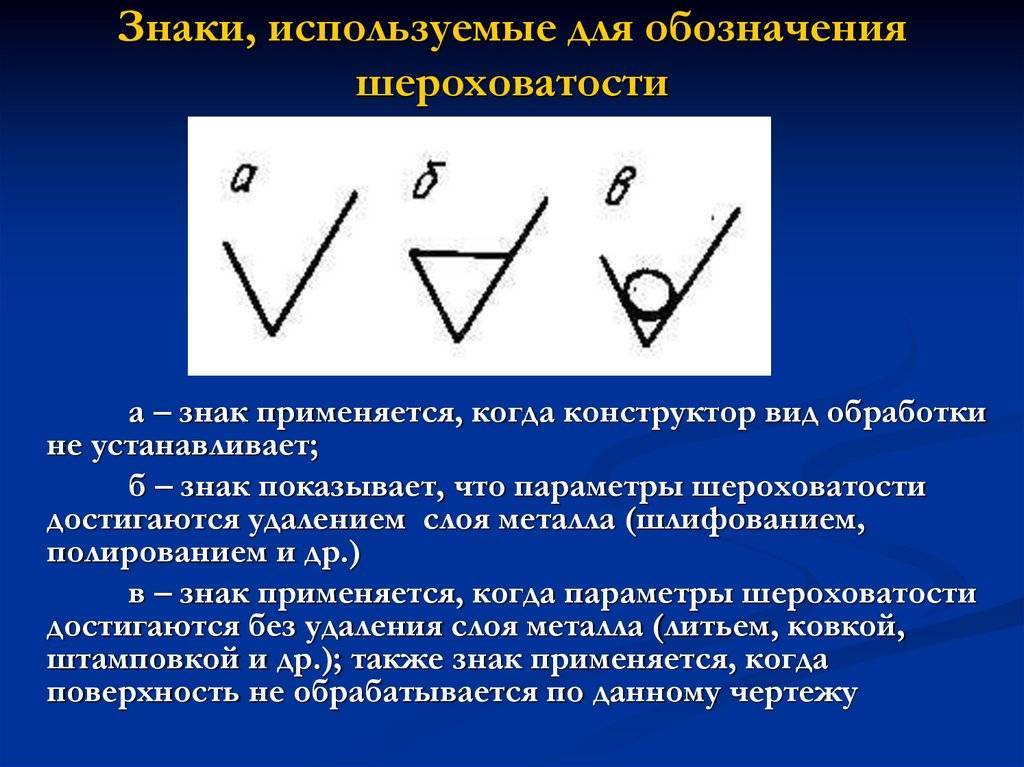 Как узнать шероховатость поверхности по чертежу